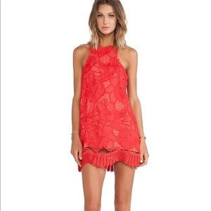 Lovers + Friends Caspian Shift Dress Red